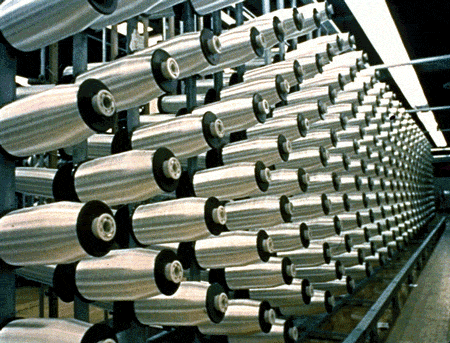 Text Box:  Roberts’ photograph of spools shows pattern.