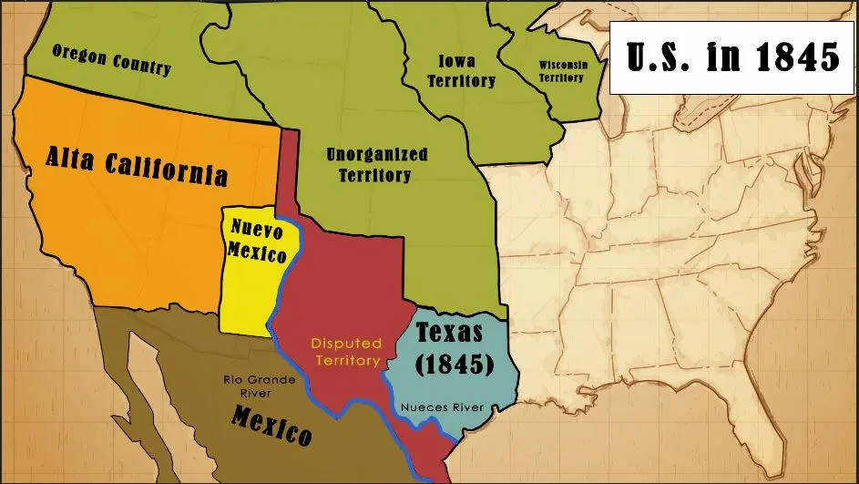 Mexican American War overview with downloadable fill-in pdf Worksheet.