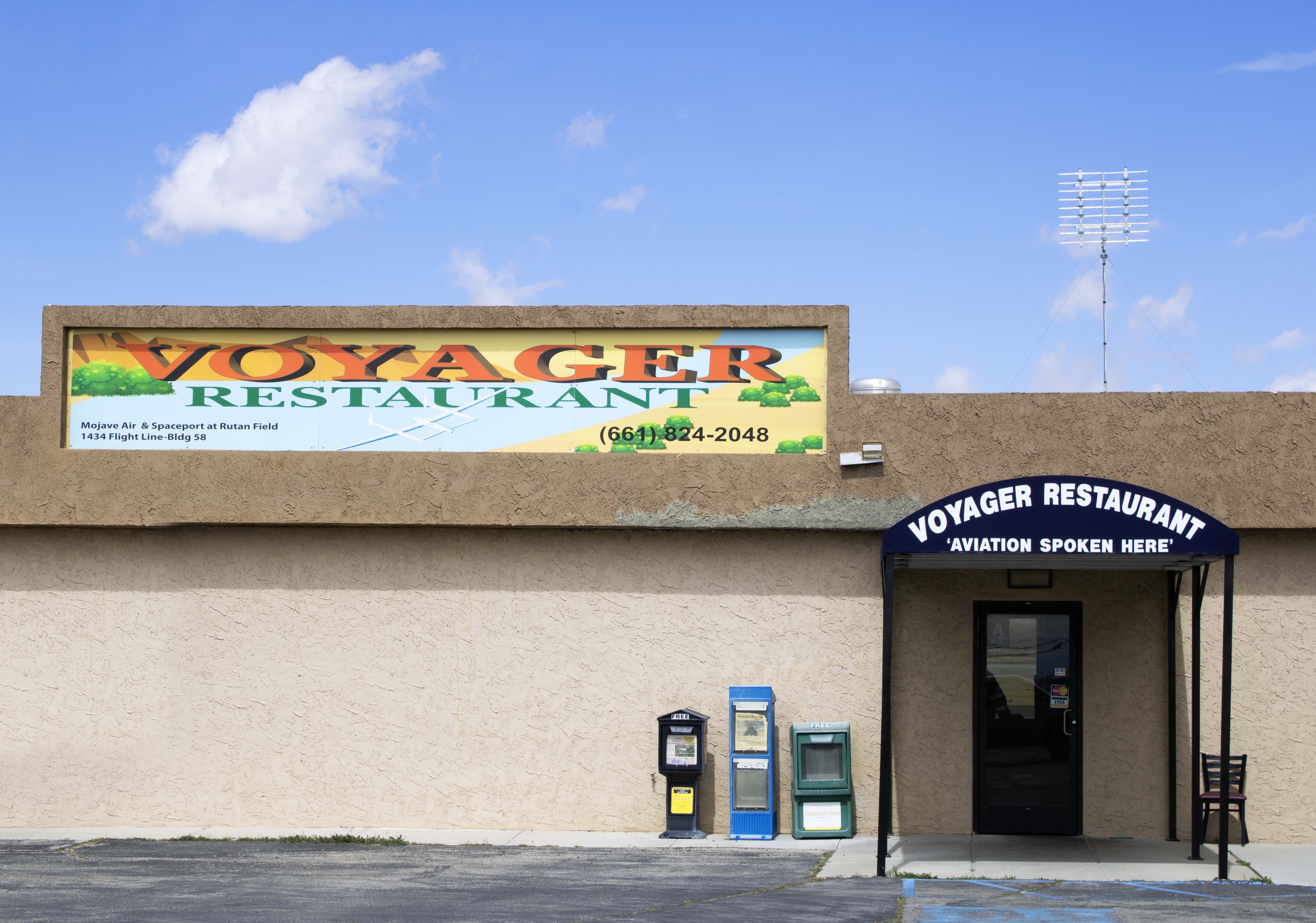 Voyager restaurant Mojave desert