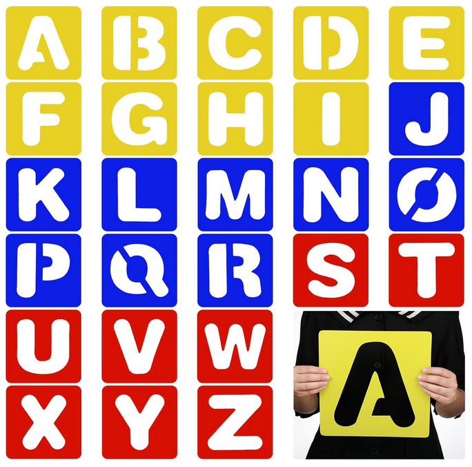 letter stencils 10x10