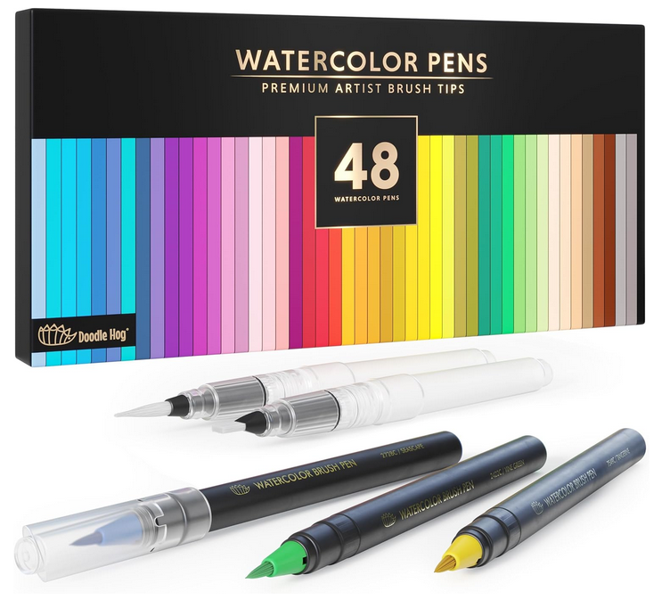 watercolor pens
