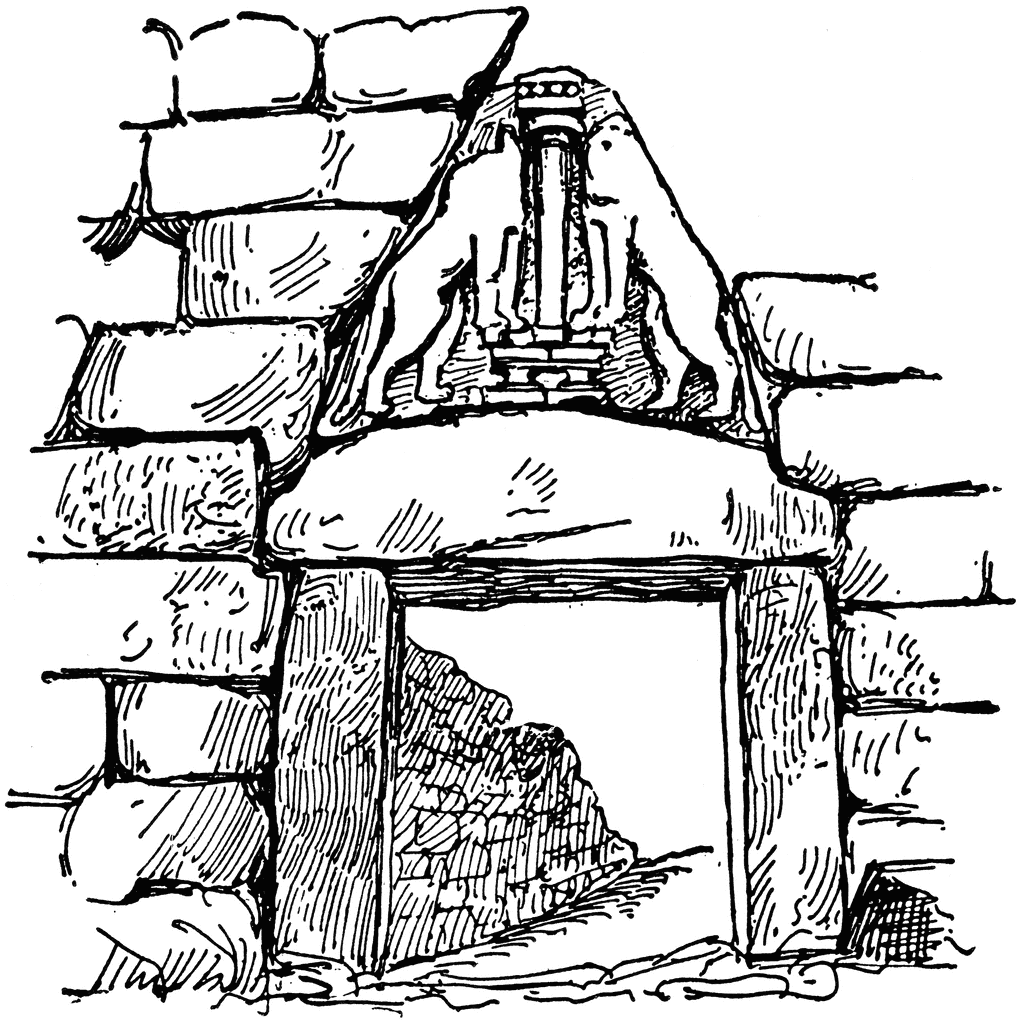 lion gate drawing